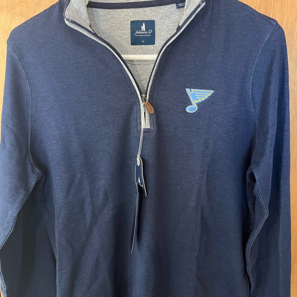 Antigua Men's Navy Zip-Up Sweater